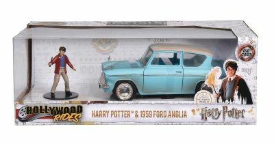 Harry Potter Ford Anglia 1959 in scala 1:24 con personaggio di Harry in die cast - 5