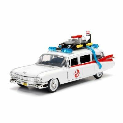 Ghostbusters. Ecto-1 In Scala 1.24 Die-Cast, Funzionamento A Ruota Libera, Parti Apribili - 9