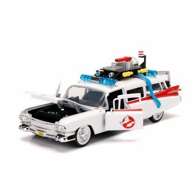 Ghostbusters. Ecto-1 In Scala 1.24 Die-Cast, Funzionamento A Ruota Libera, Parti Apribili - 17