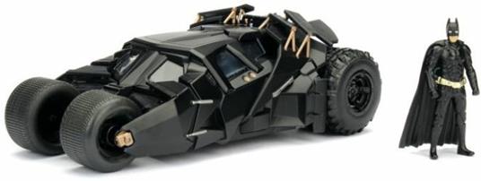 Batman. The Dark Knight Batmobile In Scala 1:24 Con Personaggio Die-Cast - 3