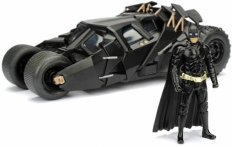 Batman. The Dark Knight Batmobile In Scala 1:24 Con Personaggio Die-Cast - 4