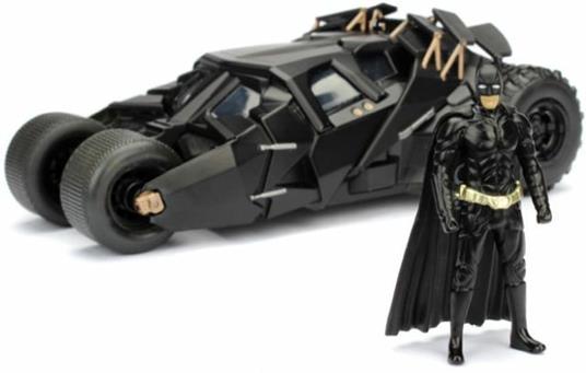 Batman. The Dark Knight Batmobile In Scala 1:24 Con Personaggio Die-Cast - 4