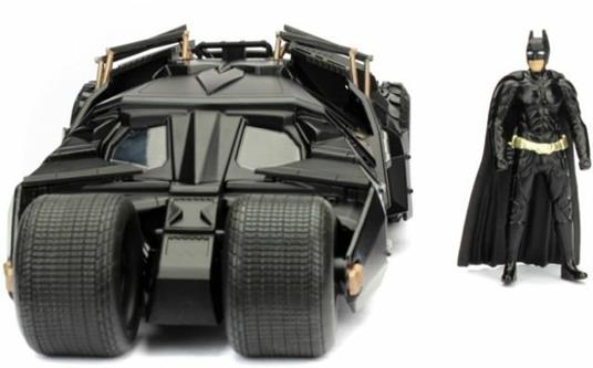 Batman. The Dark Knight Batmobile In Scala 1:24 Con Personaggio Die-Cast - 5