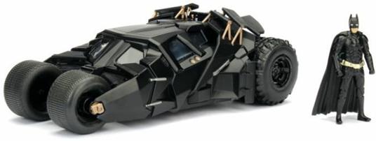 Batman. The Dark Knight Batmobile In Scala 1:24 Con Personaggio Die-Cast - 6