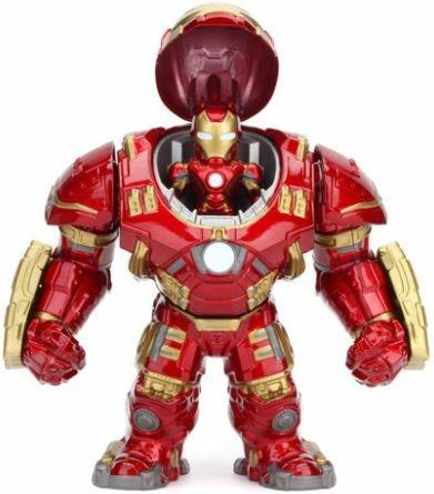 Marvel Doppio Personaggio di Iron Man con armatura Hulkbuster cm. 15 e Iron Man cm. 5, 100% die cast, lelmo si apre e si chiude - 5