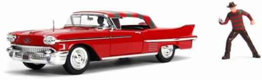 Nightmare Cadillac Serie 62 Del 1958 In Scala 1: 24 Con Personaggio Freddy Krueger Die-Cast - 2