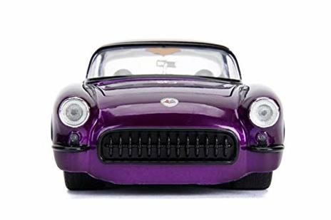 Dc Comics Batgirl 1957 Chevy In Scala 124 Die-Cast Con Personaggio Di Batgirl In Die Cast - 2