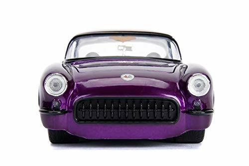 Dc Comics Batgirl 1957 Chevy In Scala 124 Die-Cast Con Personaggio Di Batgirl In Die Cast - 2