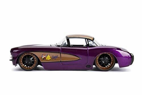 Dc Comics Batgirl 1957 Chevy In Scala 124 Die-Cast Con Personaggio Di Batgirl In Die Cast - 3