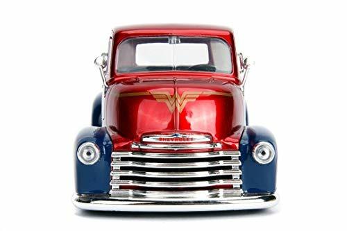 Dc Comics Wonder Woman 1952 Chevy Coe Pickup In Scala 124 Die-Cast Con Personaggio - 4