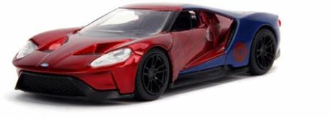 Marvel. Spider-Man Ford Gt Del 2017 In Scala 1:32 Die-Cast, Funzionamento A Ruota Libera, Parti Apribili - 2