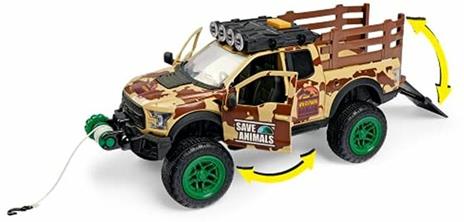 Dickie Toys Wild Park Ranger Con Ford Raptor In Scala 1 24, Personaggio E Animali Della Savana - 5