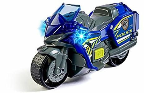 Dickie Toys City Heroes Moto Police Cm. 15 Con Luci E Suoni