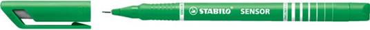 Fineliner con punta ammortizzata - STABILO SENSOR F - Tratto Fine (0,3 mm) - Verde