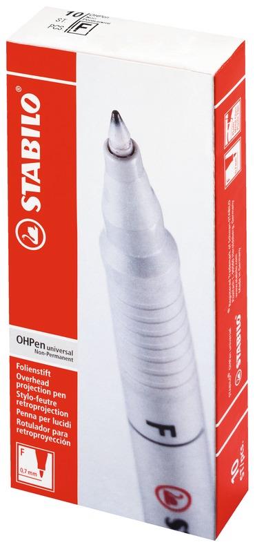Confezione 10 Pz - Stabilo Ohpen F Cancellabile Verde - 5