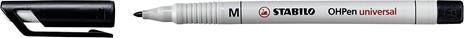 Marcatore - STABILO OHPen universal Cancellabile - Tratto Medio (1 mm) - Astuccio da 4 - Colori assortiti - 3