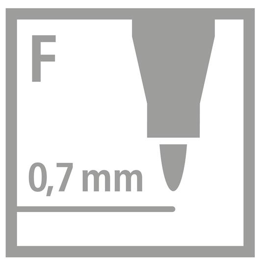 Marcatore - STABILO OHPen universal Permanente - Tratto Fine (0,7 mm) - Astuccio da 8 - Colori assortiti - 8