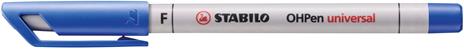Marcatore - STABILO OHPen universal Cancellabile - Tratto Fine (0,7 mm) - Astuccio da 4 - Colori assortiti - 5