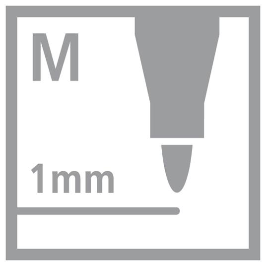 Marcatore - STABILO OHPen universal Permanente - Tratto Medio (1 mm) - Confezione da 10 - Rosso - 5