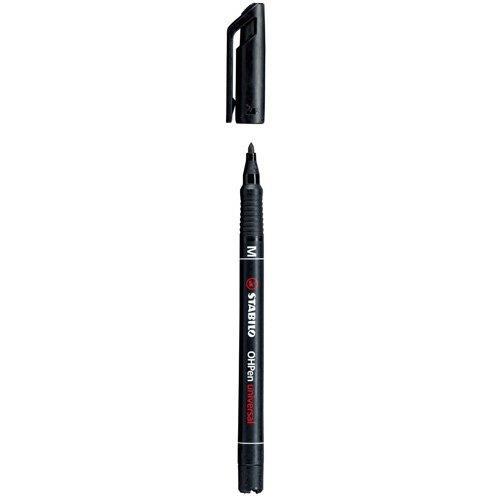 Marcatore - STABILO OHPen universal Permanente - Tratto Medio (1 mm) - Nero  - STABILO - Cartoleria e scuola