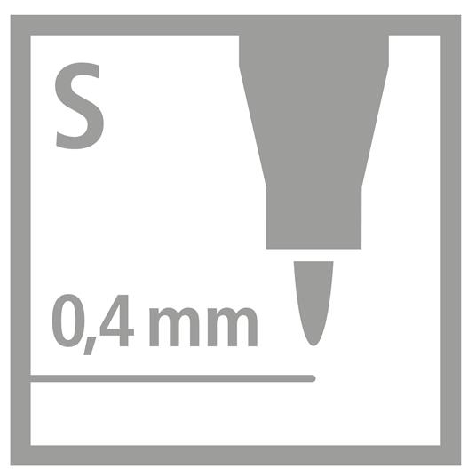 Marcatore - STABILO OHPen universal Permanente - Tratto Superfine (0,4 mm) - Nero - 6
