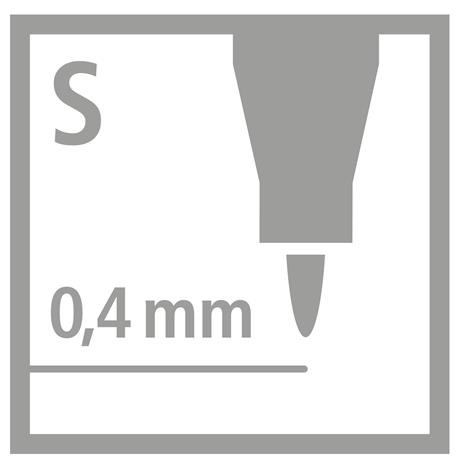 Marcatore - STABILO OHPen universal Permanente - Tratto Superfine (0,4 mm) - Nero - 8