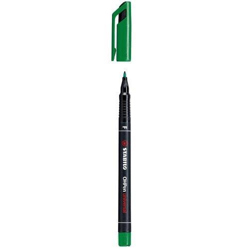Marcatore - STABILO OHPen universal Permanente - Tratto Fine (0,7 mm) - Verde - 4