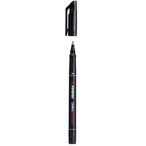 Marcatore - STABILO OHPen universal Permanente - Tratto Fine (0,7 mm) -  Nero - STABILO - Cartoleria e scuola