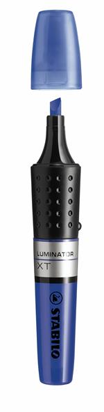 Evidenziatore - STABILO LUMINATOR - lunga durata e doppio tratto (2 + 5 mm) - Blu