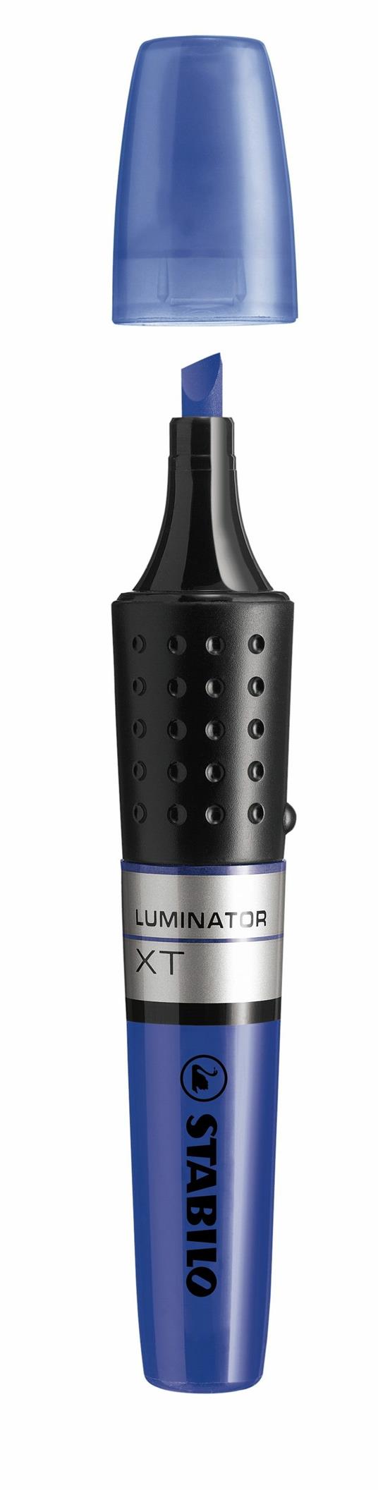 Evidenziatore - STABILO LUMINATOR - lunga durata e doppio tratto (2 + 5 mm) - Blu