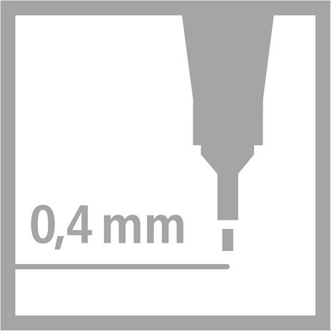 Fineliner - STABILO point 88 - Astuccio da 10 - All Black - Nero - 6
