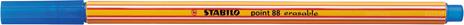 Confezione 10 Pz - Stabilo Point 88 Cancellabile Blu - 2