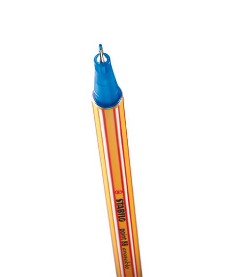 Confezione 10 Pz - Stabilo Point 88 Cancellabile Blu - 4