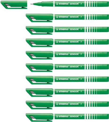 Confezione 10 Pz - Stabilo Sensor F Verde