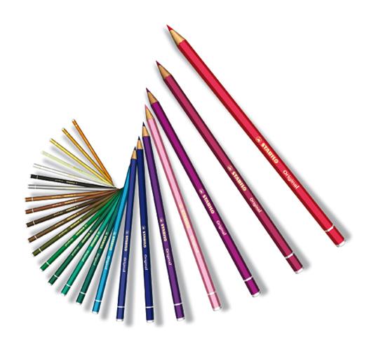 Matita colorata Premium - STABILO Original - Scatola in Metallo da 24 - Colori assortiti - 7