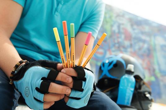 Fineliner - STABILO point 88 Mini - Astuccio da 8 - Colori assortiti - 6