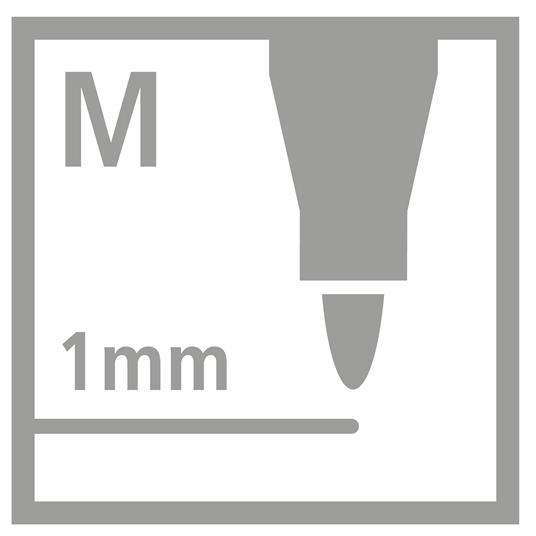 Pennarello Premium - STABILO Pen 68 Mini - Astuccio da 18 - Colori assortiti - 9
