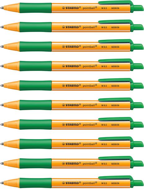 Confezione 10 Pz - Stabilo Pointball Verde