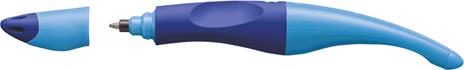 Penna Roller Ergonomica - STABILO EASYoriginal per Mancini in Blu/Azzurro - Cartuccia Blu inclusa - 3
