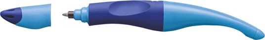 Penna Roller Ergonomica - STABILO EASYoriginal per Mancini in Blu/Azzurro - Cartuccia Blu inclusa - 3
