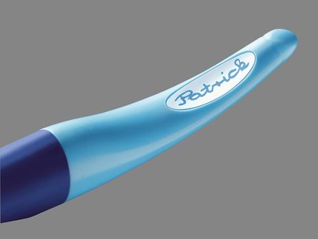 Penna Roller Ergonomica - STABILO EASYoriginal per Mancini in Blu/Azzurro - Cartuccia Blu inclusa - 9