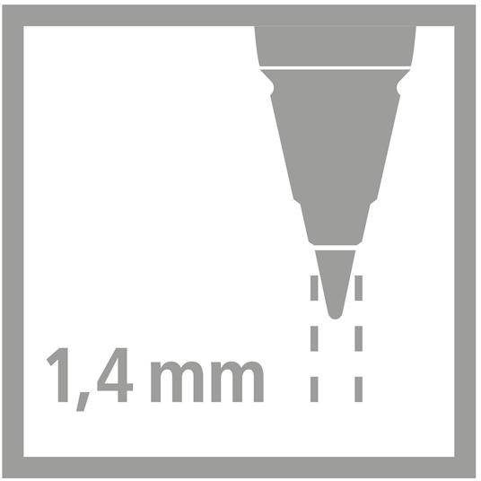 Matita a scatto Ergonomica - STABILO EASYergo 1.4 in Turchese/Rosa per Destrimani - con 3 mine 1.4 mm gradazione HB - 7