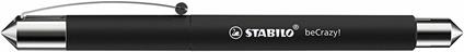 Penna Stilografica - STABILO beCrazy! Uni Colors in Nero - Cartuccia Blu inclusa