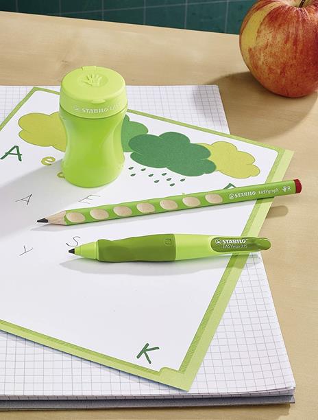 Temperamatite Ergonomico - STABILO EASYtemperino per Destrimani - Verde - 4