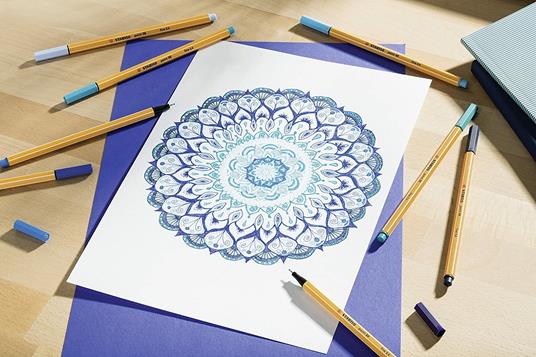 Stabilo Point 88 Pastel Penna Fineliner Astuccio da 8 Colori Assortiti 
