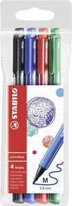 Cartoleria Fineliner Premium - STABILO pointMax - Astuccio da 4 Office - Colori assortiti STABILO