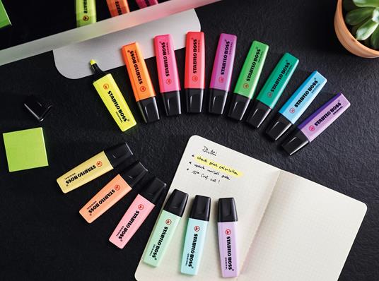 6 Pa 15 Colori Assortiti 9 NEON STABILO Evidenziatore STABILO BOSS ORIGINAL Desk-Set 