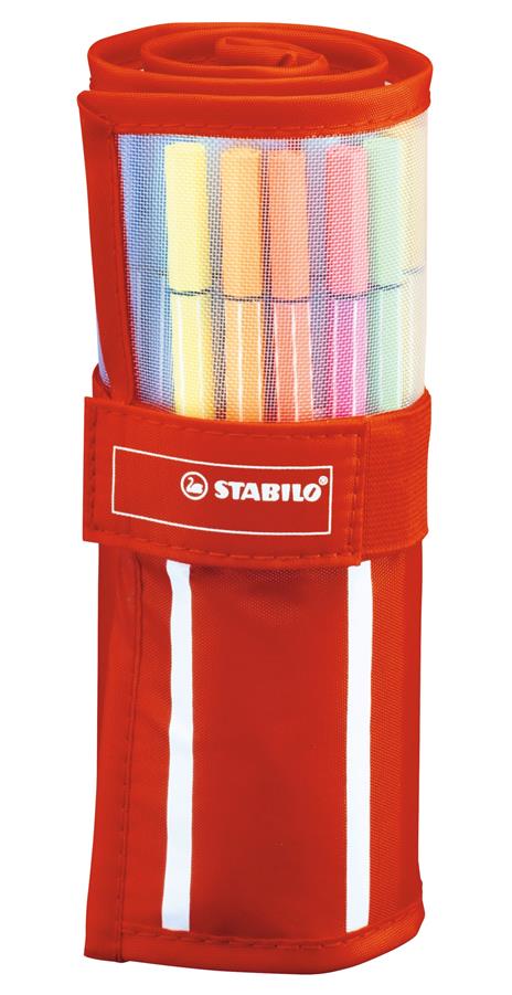 Pennarello Premium - STABILO Pen 68 - Rollerset con 30 Colori assortiti