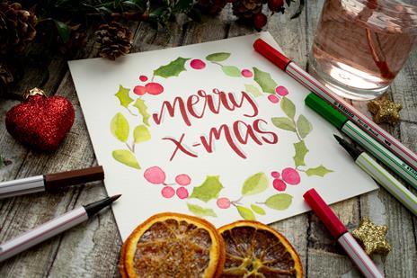 Pennarello Premium con punta a pennello - STABILO Pen 68 brush - Rosso Scuro - 4