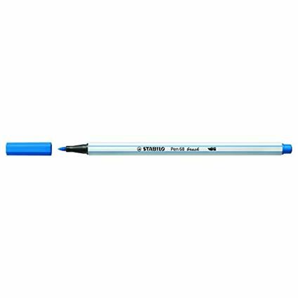 Pennarello Premium con punta a pennello - STABILO Pen 68 brush - Blu Scuro